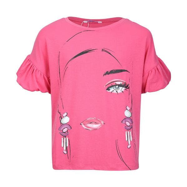 MAGENTA GRAPHIC S/S T SHIRT