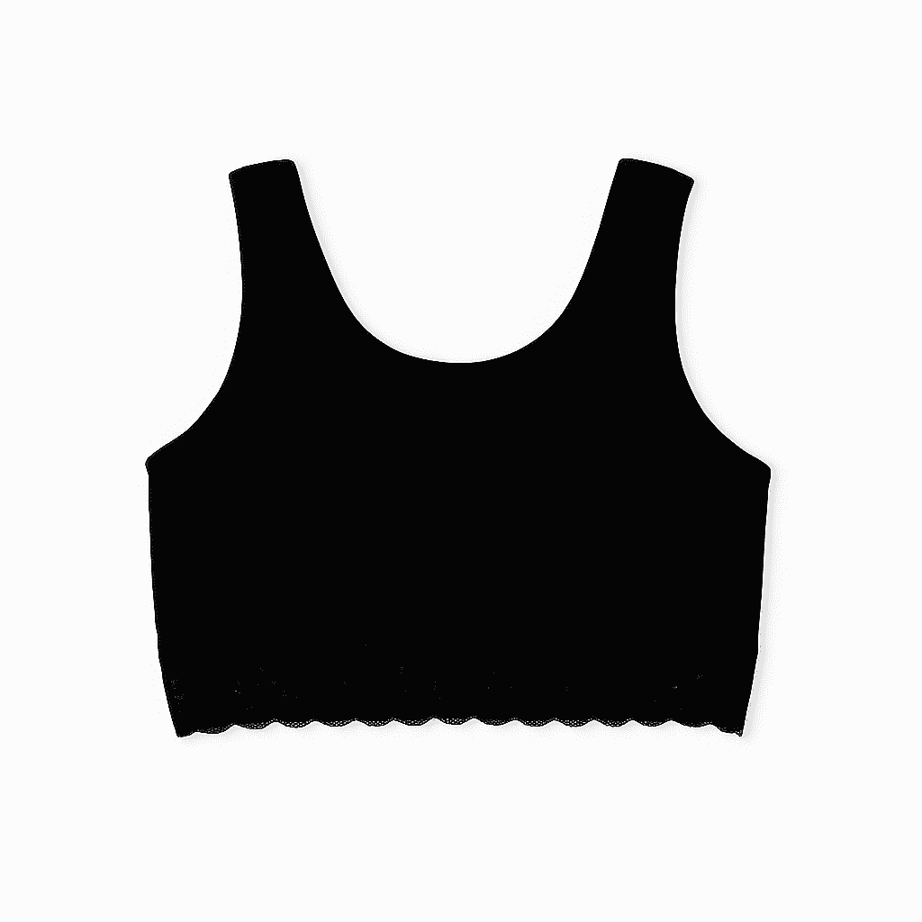 BLACK BRA TOP