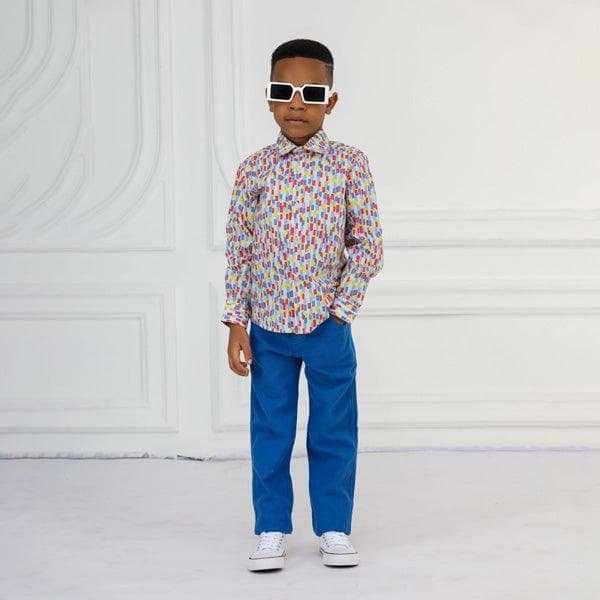 MULTI COLOUR L/S SHIRT