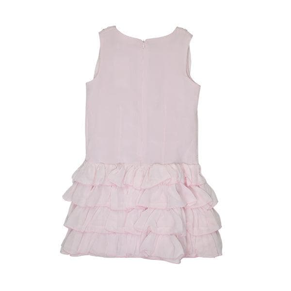 PINK LAYERED DRESS WITH ROSE