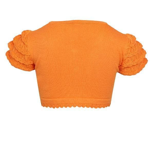 TANGERINE KNIT COTTON CARDIGAN