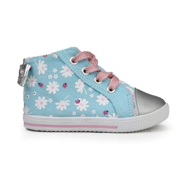 BLUE BABY GIRL HIGH SNEAKERS