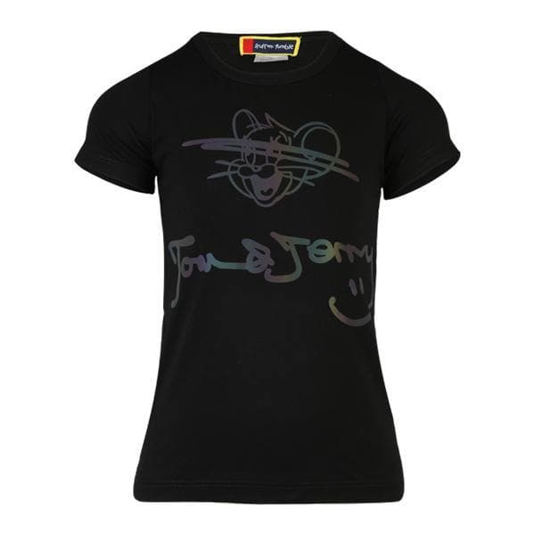 BLACK S/S TOM&JERRY T-SHIRT