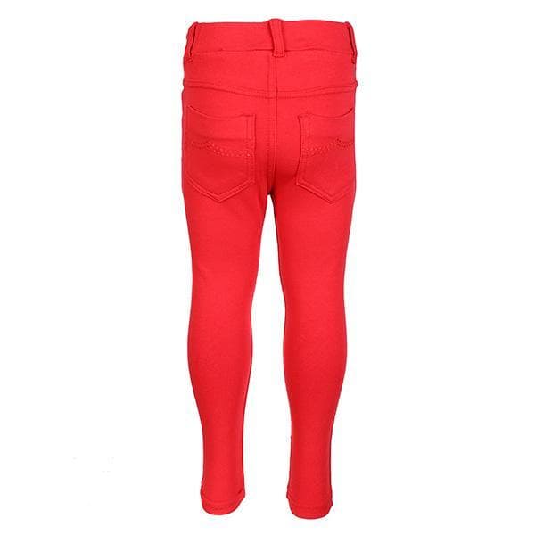 RED BASIC KNIT PANTS