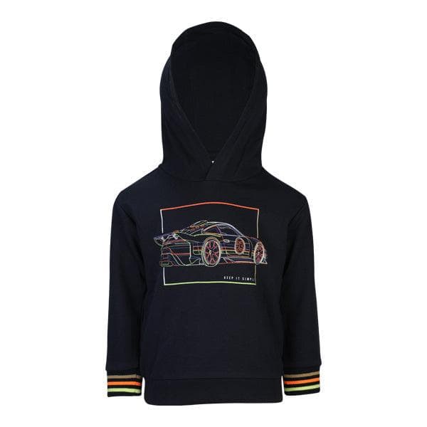 NAVY GRAPHIC HOODIE