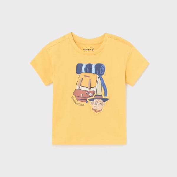 YELLOW S/S TSHIRT WITH GRAPHIC
