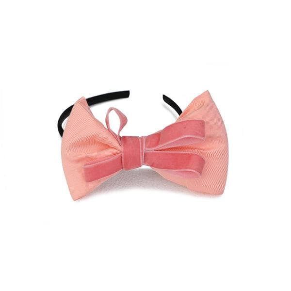 PEACH HAIR BOW