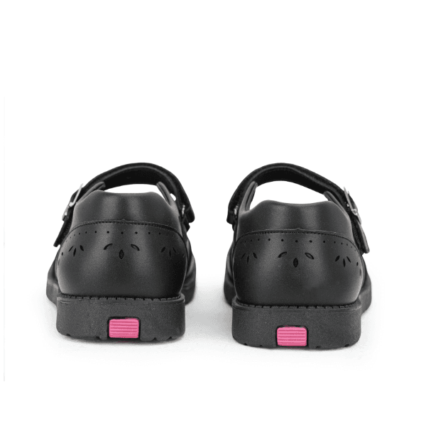 BLACK BUCKLE GIRLS SCHOOL SHOES