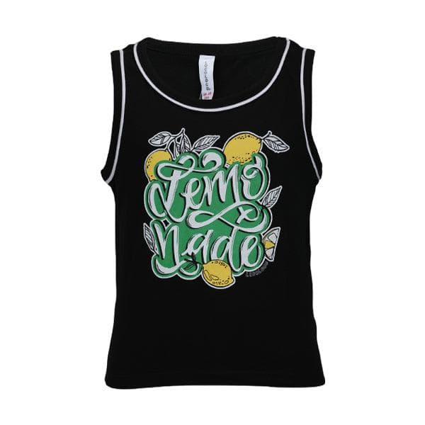 BLACK PRINT TANK TOP