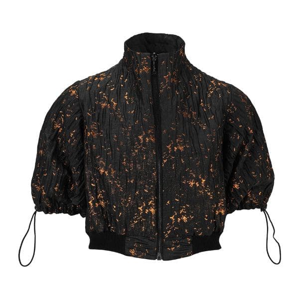 BLACK/GOLD DAMASK JACKET