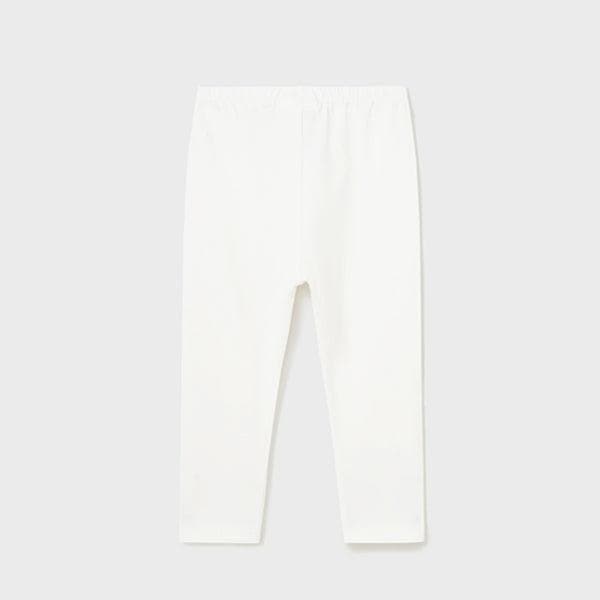 WHITE PLAIN LEGGINGS