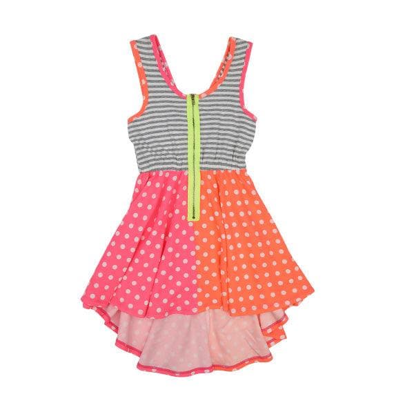 STRIPED/POLKA DOT DRESS