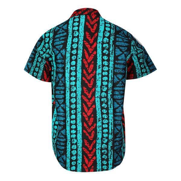 MULTI COL  ANKARA S/SLEEVE SHIRT
