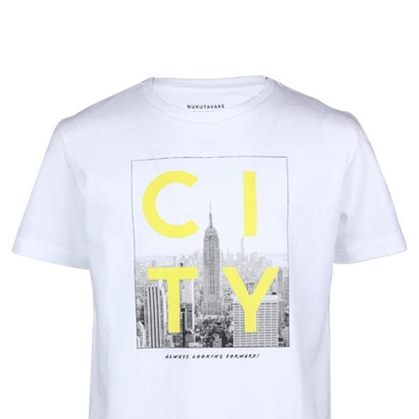 WHITE SHORT SLEEVE CITY T-SHIRT
