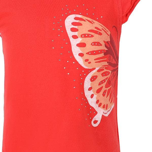 CORAL S/S BUTTERFLY TOP