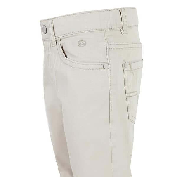 BEIGE SLIM FIT SERGE PANTS