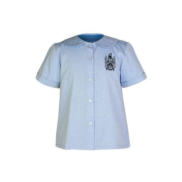 BLUE 2-IN-1 S/S CHARTER HOUSE GIRLS PETER PAN SHIRT