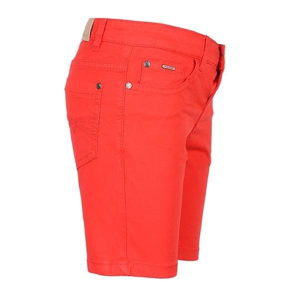 RED 5 POCKETS TWILL SHORTS