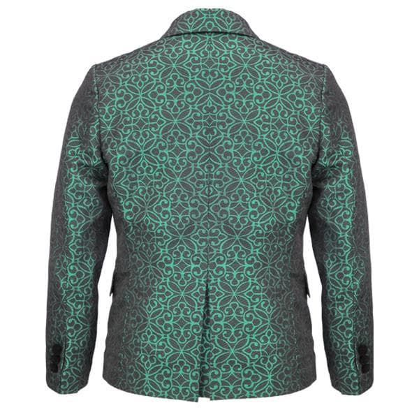 GREEN DAMASK 2 PIECE SUIT