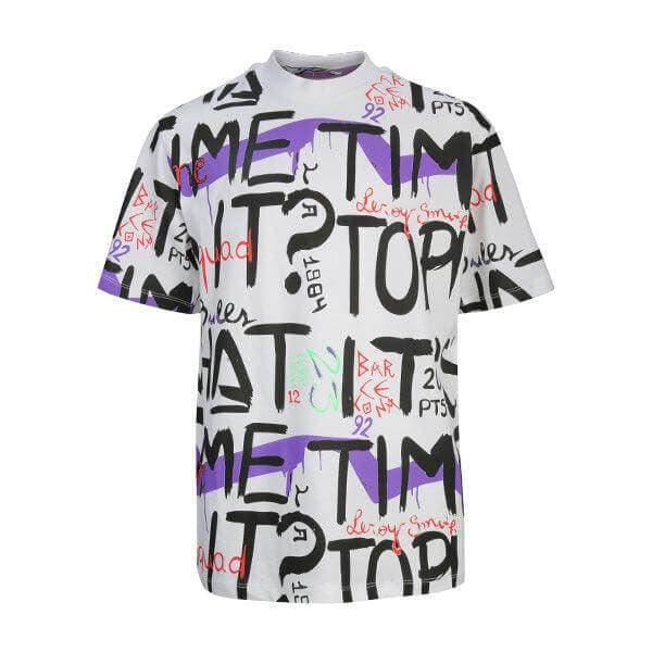 WHITE PRINT S/S T-SHIRT
