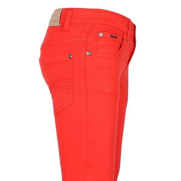 RED SLIM FIT SERGE TROUSER