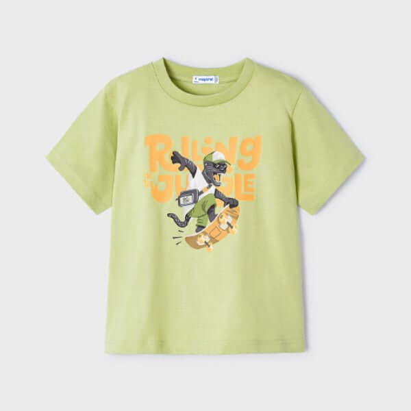 GREEN PRINT S/S TSHIRT