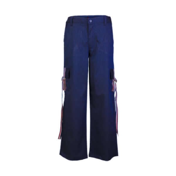 NAVY BLUE FLORAL S/S SHIRT & CARGO PANT SET