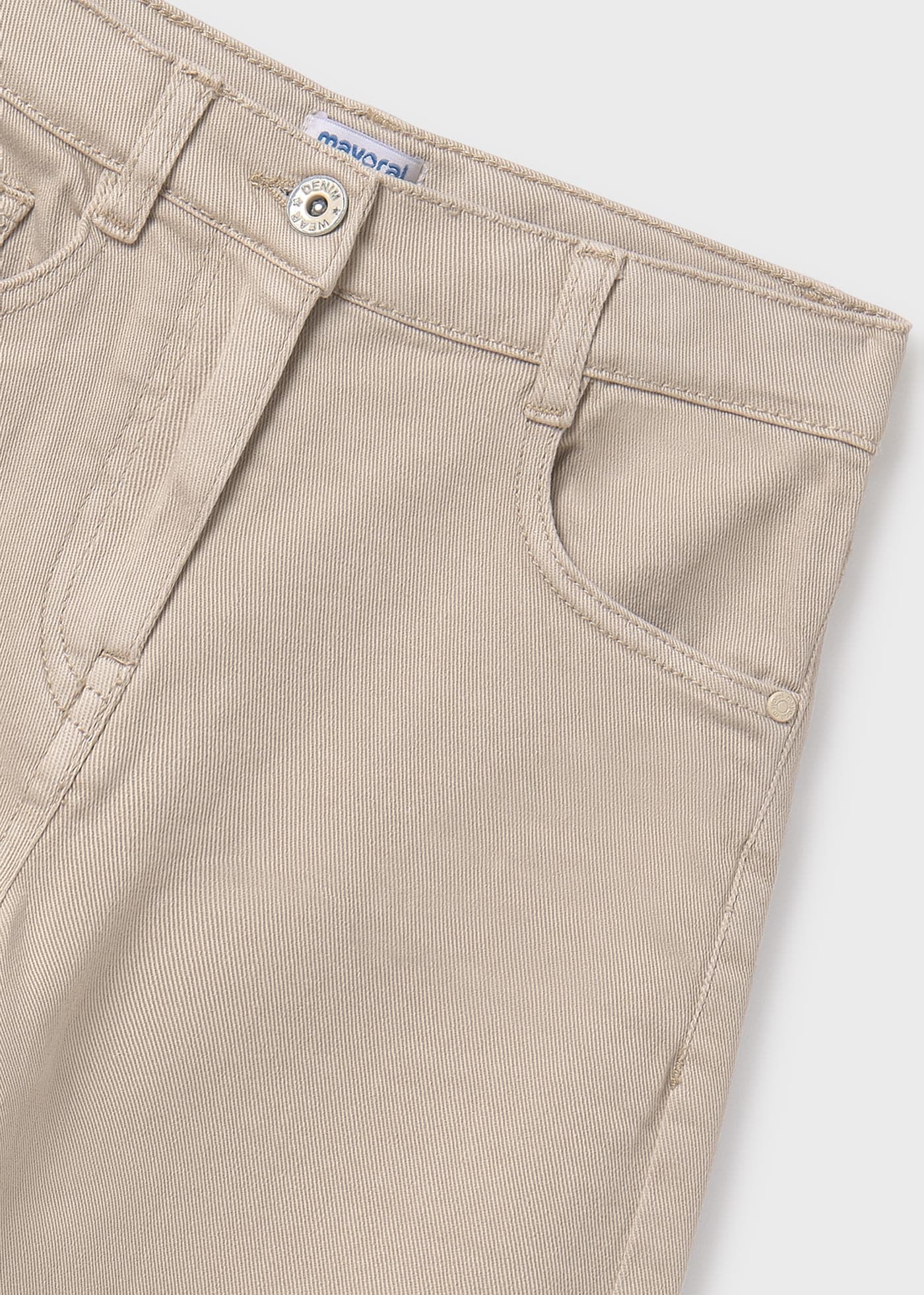BEIGE TWILL TROUSER