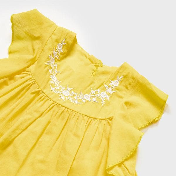 YELLOW EMBROIDERY BLOUSE