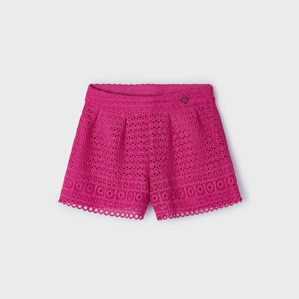 PINK GUIPURE SKORT