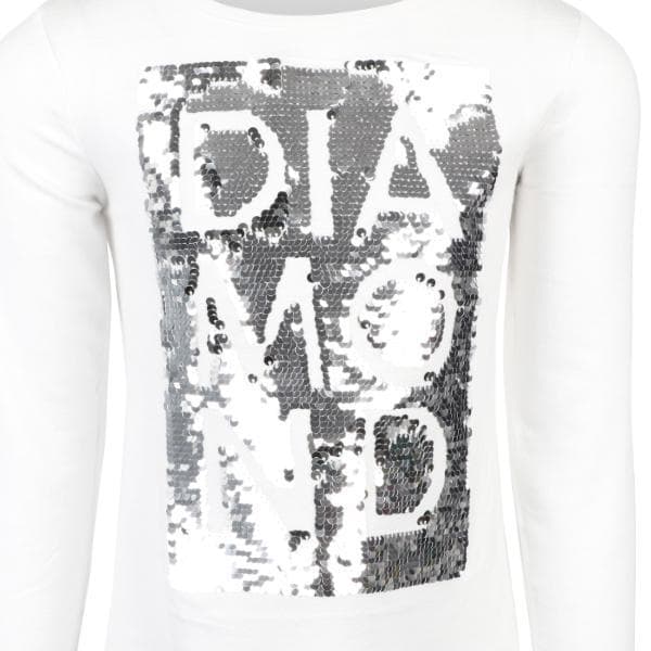 OFF WHITE L/S COTTON T-SHIRT