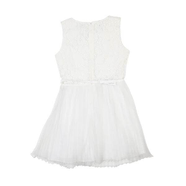 WHITE SKATER LACE DRESS