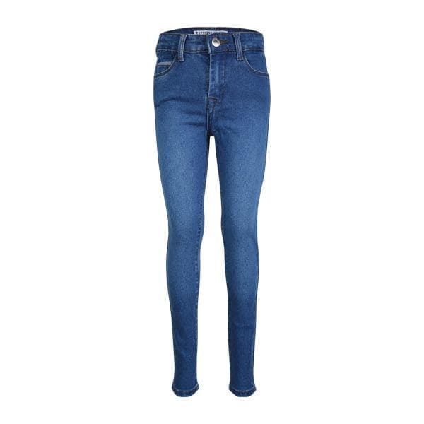 DENIM BLUE GIRLS SLIM FIT TROUSER