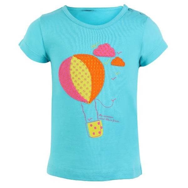 TURQUOISE S/S BABY TOP