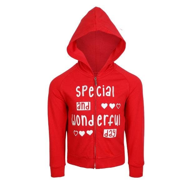 RED FLEECE HOODIE