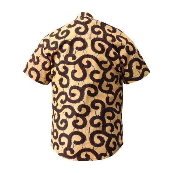 BOYS YELLOW ANKARA SHORT SLEEVE SHIRT