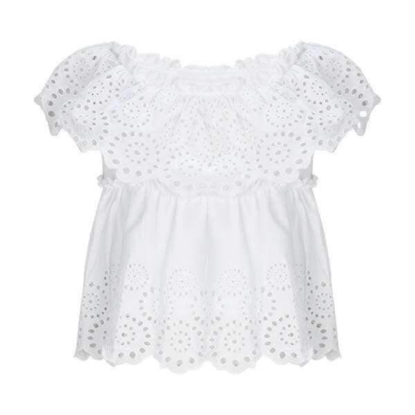 WHITE LACE BLOUSE