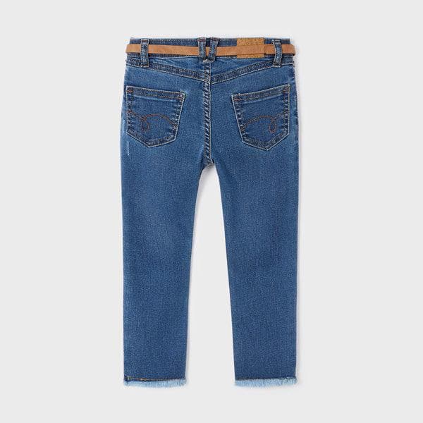 BLUE LONG TROUSER WITH BELT