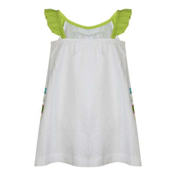 GREEN FLORAL PRINT SHIFT DRESS