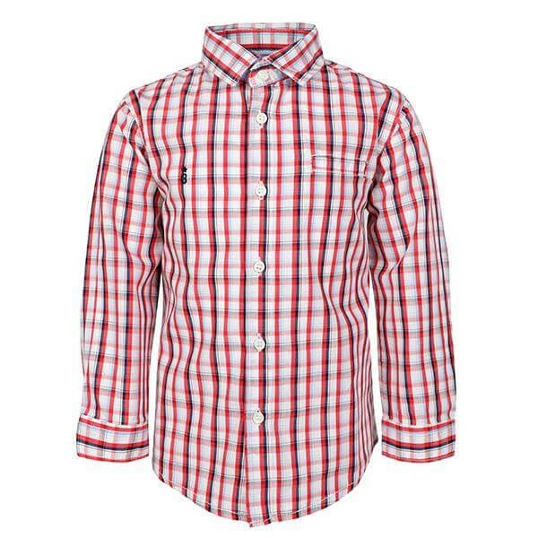 RED L/S CHECKERED SHIRT