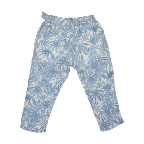 BLUE LONG PANTS WITH FRONT TIE