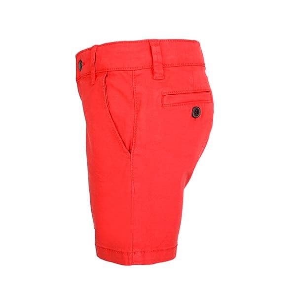 RED BASIC TWILL CHINOS SHORTS