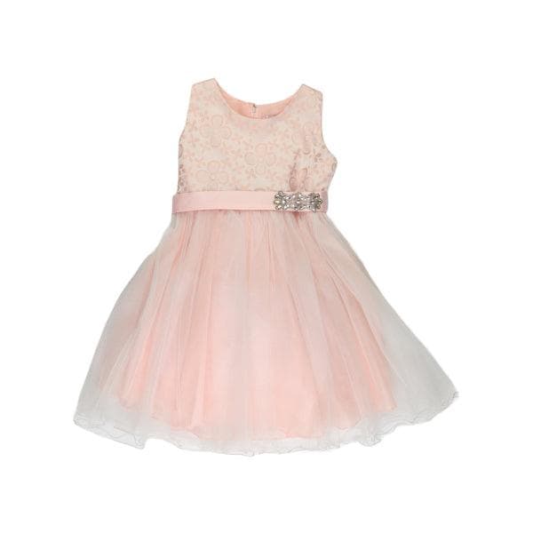 PEACH BALL DRESS WITH STONES (sample)
