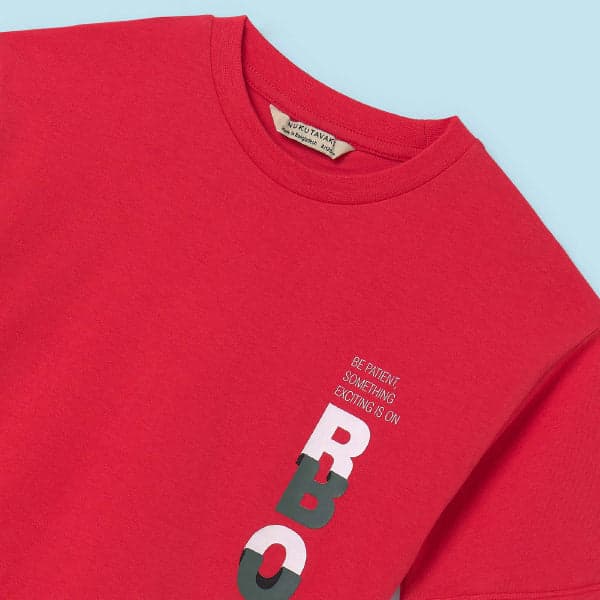 RED S/S BOYS SET