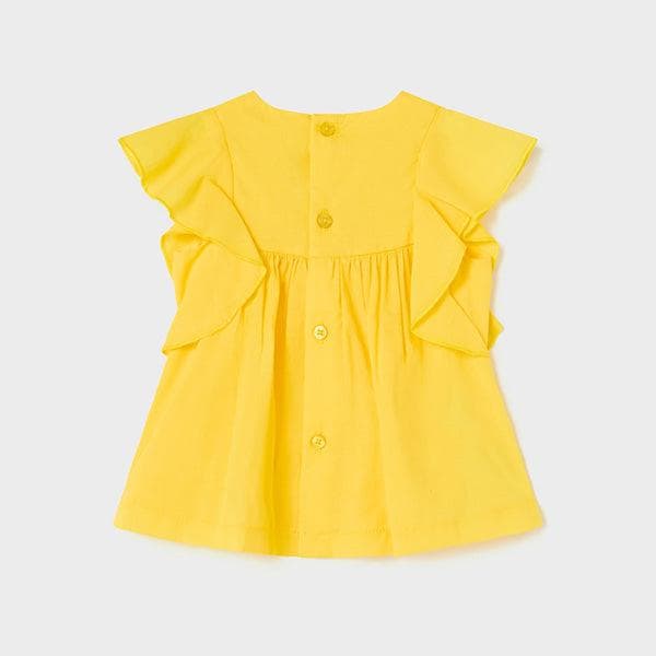 YELLOW EMBROIDERY BLOUSE