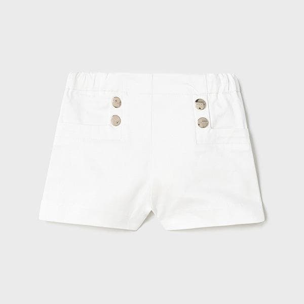 WHITE BASIC GIRLS SHORT