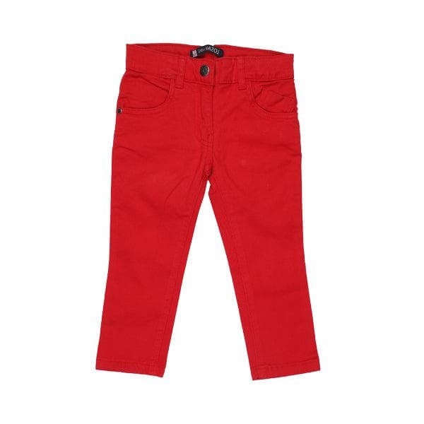 RED REGULAR TROUSERS