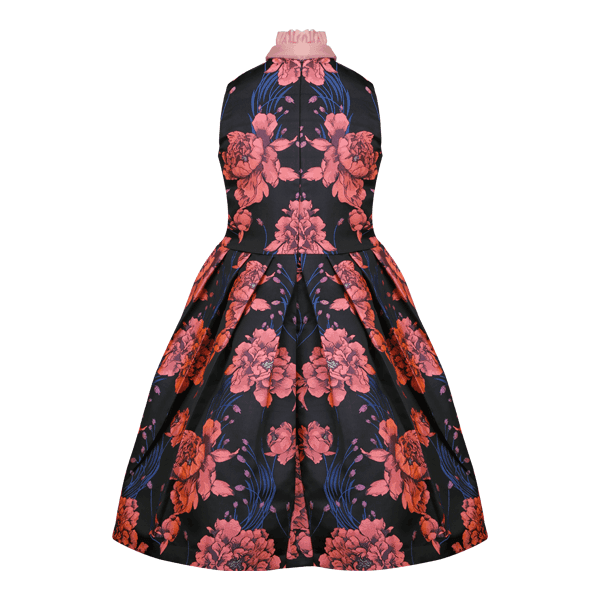 FLORAL DAMASK DRESS