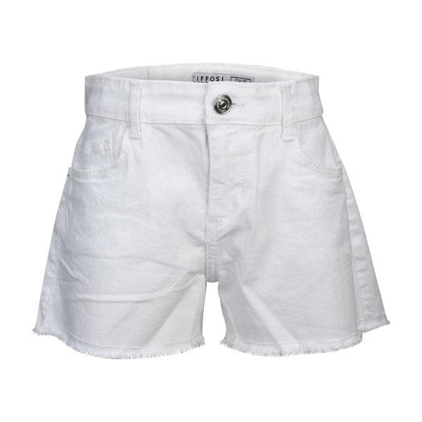 WHITE DENIM SHORTS
