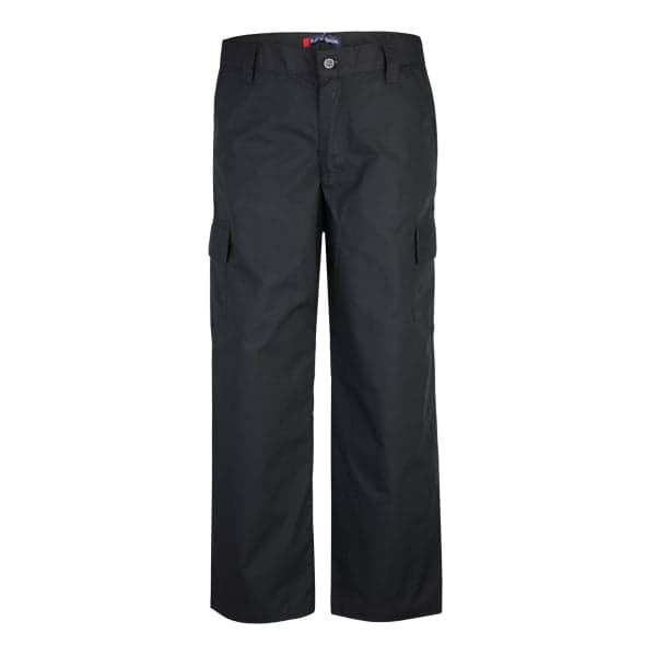UNISEX BLACK PLAIN CARGO TROUSER